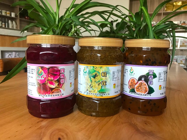 玫瑰花花茶、桂花花茶、百香果花茶