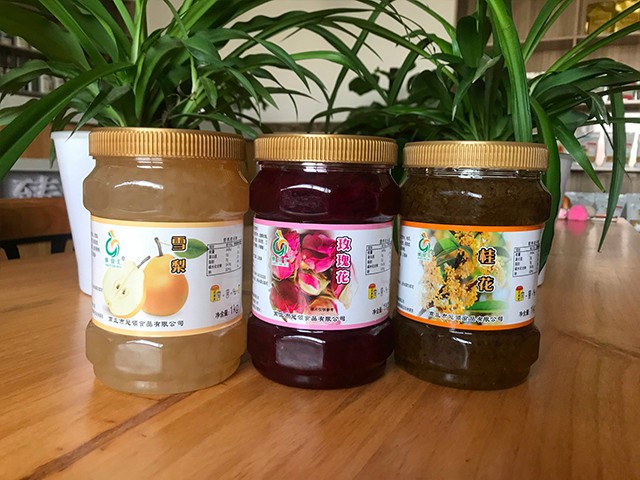 雪梨花茶、玫瑰花花茶、桂花花茶